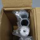 Modern White Curtain Rods for Windows 48 to 84 Inches Adjustable Length Heavy Duty 1" Diameter Window Curtain Rod with Decorative Finials for Outdoor Farmhouse Bedroom Kitchen Living Room