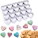 AIERSA Mini Heart Cookie Cutter, 20 Cavity 1.3 Inch Small Tiny Heart Shaped Cookie Cutters for Mother’s Day Valentine’s Day Wedding Baking, Stainless Steel