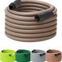 Flexzilla Colors SwivelGrip Garden Hose 5/8 in. x 75 ft., Lightweight All-Weather Water Hose, Durable and Flexible, Leak-Free Connections, Brown Mulch