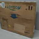 Loyoda Front Wheel Folding Walker with Removable Tray - Adjustable Aluminum Walkers for Seniors, 350lb Capacity