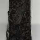 Clip in Hair Extensions, FLUFYMOOZ 4PC 100 Pure Protein Silk Hair Extensions Long Soft Natural Hairpiece 20 Inch Curly Hair Extension for Women (Dark Chocolate Brown)