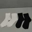 4 Pairs Unisex Kids Boys Girls Socks Boys Dress Socks Crew Seamless School Sock for Girls