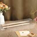 Silipull Drumstick Display Case 18 x 2 x 3.5'' Double Drum Stick Holder Display Case Clear Acrylic Wall Mounted UV Protection Drum Accessories Drummers Gift for Collector Memorabilia Souvenirs