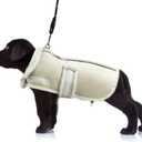 Dog Winter Jacket, Warm Windproof Dog Sweaters for Small Dogs, Thick Apparelf Fleece Coat for Medium Large Dogs (Small) (Small(14lb-22lb), Beige)