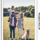 Americanflat 24x36 Poster Frame with Polished Plexiglass - Streamline Collection - Thin Border Picture Frame for Wall Display - Hanging Hardware Included - White