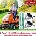 GELASKA 42 Inch Deck Rebuild Kit for Craftsman T105 T110 T130, Huskee LT4200, Murray M1642, Troy-Bilt TB42 Super Bronco, Include 2X 918-06991 Spindle Assembly 2x942-04308 Blade 1x954-04060 Belt