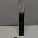 IHAO 6in1 Multifunctional Foldable LED Table Lamp with Wireless Charger Digital Alarm Clock Eye-Care Lighting 3 Color Modes 15W Qi Charger for Phone/Headphones, iWatch Charger Compatible-N61Black