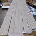 Art3d WPC Slat Wall Panels, 8-Pack 108 x 6 Inch 3D Wall Accents for Interior Wall Decor, Living Room, Bedroom, Oak