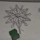 hogardeck Christmas Tree Topper, 10" Lighted Silver Snow Tree Topper, 20 LED Lights Silver Glitter Powder Snowflake Tree Toppers Christmas Decorations, Battery Powered Timer Xmas Treetop Star Decor