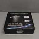 High Pressure Rainfall Shower Head/Handheld Shower Combo with 11" Adjustable Extension Arm, 5 Spray Settings Shower Heads with 60" Hose Anti-leak (Gold), 10"