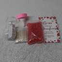 Roowest 512 Pcs Baby Shower Games Guess How Many Pacifiers Sign 100 Small Guessing Games 10 HB Pencils 750ml Milk Bottle 400 Acrylic Pacifiers Decoration for Guest Gender Reveal (Pink,Strawberry)