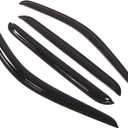 WD2-117 Dark Smoke 4 Pcs Set Window Visor (Outside Mount) Deflector Rain Guard Compatible with 1998-2003 Dodge Durango