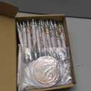 Chuangdi 50 Sets Baby Shower Favors Gifts for Guests Includes 50 Pcs Ballpoint Pens, Thank You Cards and Organza Bags(Woodland Animal)