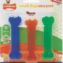 Nylabone Flexi Chew 2 Peanut Butter, 1 Bacon Petite 3pk