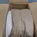 Adjustable Vanity Stool with Storage, 360 Swivel Vanity Chair, Velvet Small Round Ottoman Footrest for Bathroom, Makeup Room, Beige (Silver Base)