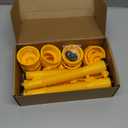 Gas Can Spout Replacement, Flexible Pour Nozzle for 1/2/5/10 Gallon Gas Cans, (5 Kit-Yellow) Fuel Can Spout Replacement