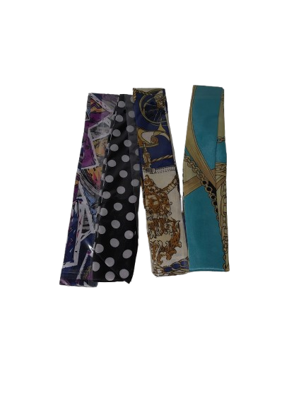 Kcctoo 4 Pack Scarf Bags for Women Handbag Scarfs Band Hair Neck Scarves Fashion Gifts