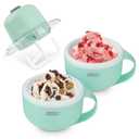 Dash My Mug Ice Cream Maker - Makes Single Serving of Gelato, Frozen Yogurt, Sorbet & More - Easy to Clean & Use - Aqua,