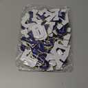 WILLBOND 52 Pcs Self Adhesive Chenille Letter Patches, 2.2/2.8 Inch A-Z Embroidered Alphabet Stickers for Clothes Bags Hats DIY Craft Supplies Christmas Personalized Gifts(Dark Blue,2.2 Inch)