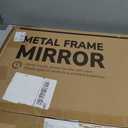 TokeShimi Brushed Gold Bathroom Mirror,40x30 Large Bathroom Mirror Rectangle, Aluminum Vanity Mirror Bathroom Wall with Tempered Glass, Modern Gold Mirror Framed(Horizontal/Vertical)