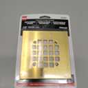 Oatey 42361 Universal 4-1/4 in. Snap-Tite Square Shower Strainer in Brushed Gold