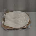Bemis 500EC Durable Wood Toilet Seat with Easy Clean Hinges, Made in USA, Round, Biscuit
