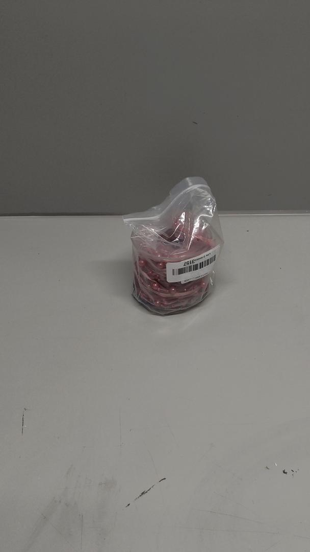 10M Artificial Bead Pearl Ribbon Chiffon Ribbon and Organza Lace Ribbon Trims for Wedding Flower Christmas Tree Decoration Sewing Craft Packaging (Rose)