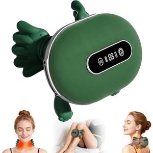 Shoulder and Neck Massager, Bionic Heated Massager, Portable Neck and Back Massager with Fingers, 4D Kneading Massager, Simulates a Real Palm for Pain Relief and Muscle Relax