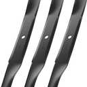 RONPOW 115-5059-03/79016P Lawn Mower Blades Compatible with Toro Timecutter 50 Inch SS5000, SS5060, MX5050, MX5060, Exmark Quest S/E, High Lift Zero Turn Blade, Replaces 110-6837-03 112-9759-03, 3Pack