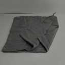 MIULEE Pack of 2 Decorative Outdoor Solid Waterproof Throw Pillow Covers Euro Sham Faux Linen Garden Farmhouse Cushion Cases for Patio Tent Balcony Couch Sofa 24x24 Inch Light Grey