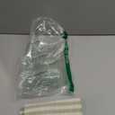 jinchan Valance Curtain Linen Textured Striped Window Curtain for Living Room Light Filtering Farmhouse Valance for Kitchen Rod Pocket 1 Panel 16 Inch Sage Green on Linen 1 Panel