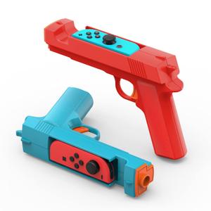 Shooting Game Gun Controller Compatible with Switch/Switch OLED Joy-Con, Hand Grip Motion Controller for Nintendo Switch Shooter Hunting Games (Blue + Red) Shooting Game Gun Controller Compatible with Switch/Switch OLED Joy-Con, Hand Grip Motion Controller for Nintendo Switch Shooter Hunting Games (Blue + Red)
