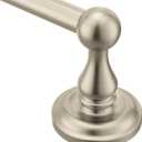 Moen Madison Collection Brushed Nickel 24-Inch Bathroom Single Towel Bar, Wall Mounted Hand or Body Towel Rack, BP6924BN