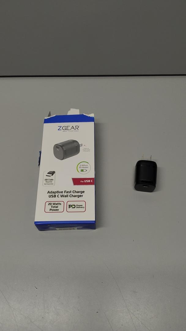 Z Gear USB-C Fast Wall Charger - 20 Watts