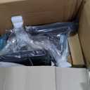 VECELO Big and Tall Office Chair 400lbs, Mesh High Back Computer Chair with Foot Rest, Ergonomic Desk Chair with Lumbar Support and Armrest, Black