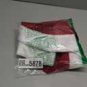 XAMSHOR Christmas Tree Skirt, 48 Inches Embroidered Xmas Tree Skirt with White Trim Holiday Party Ornaments Indoor Outdoor Decorations, Snowflake and Leaves Pattern Red