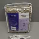 Cozorbt Heat Blanket 50x60 Throw,Soft Flannel & Sherpa Reversible Electric Blanket with 10 Heat Settings,12 Timer Setting and 3 Hours Auto-Shut Off,ETL Certified Machine Washable,Light Brown