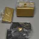 Homjoy 6 Pack Metal Christmas Stocking Holders for Mantle Heavy Duty Stocking Hangers Stocking Hook Christmas Ornaments for Counter Tables Window Fireplace Mantle Decoration (Gold)