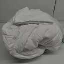 CLOTHKNOW White Full Size Comforter Sets 3Pcs White Bedding Comforter Sets Soft Women Men Comforter with 2 x Pillow Cases