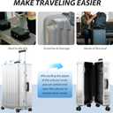 Transparent PVC Suitcase Cover, No Disassembly Required Clear Luggage Protector Suitcase Cover