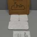 3PCS Stone Drying Tray,Water Absorbing Stone Tray,Countertop Fast Drying Counter Trays,Diatomite Trays, 3.94x7.87 Inch and 3.94x3.94 Inch White