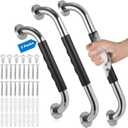 3 Pack Grab Bars for Bathtubs and Showers, 16-Inch and 12-Inch Anti-Slip Bathroom Shower Grab Bars for Seniors Wall, Safety Handicap Grab Bars Stainless Steel,Shower Handle for Elderly