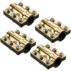 Geelin 4 Pcs 3/4 Inch Pipe Repair Clamp for 0.98-1.06 Inch Outer Diameter Water Pipe Leak Repair Clamp Kit for Cracks/breaks in Steel/iron//PE/ppr/PVC Pipes, Model DN 20 x 110