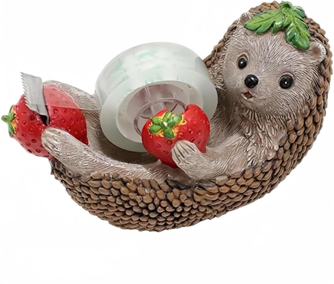Hedgehog Tape Dispenser Cute Animal Tape Dispenser for Desk Women