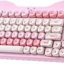 YUNZII C98 Wireless Mechanical Keyboard with Number Pad,99 Key BT5.0/2.4G/USB-C Hot Swap Gasket Mount with PBT MOA Keycaps,Custom RGB,Cute Cake Keyboard for Win/Mac (Pink, Candy Linear Switch)