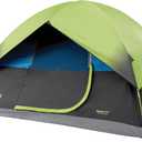 Coleman Sundome Dark Room 6 Person Tent, Blocks 90% of Sunlight to Keep Inside Cool, Weatherproof Tent with Rainfly Sets Up in Minutes