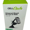 Cell Candy - Universal Cell Phone Mount for Car or Desk - Black