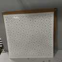 DoubleFill 2 Pack 2' x 2' Plastic Perforated Tiles with 3/8" Holes 24" x 24" White Drop Ceiling Tiles Plastic Ceiling Grid Covers