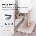 Stone Bath Mat, 5x Faster Drying, Diatomaceous Earth, Non Slip Quick Dry | Diatomaceous Earth Bathroom Mat, Stone Drying Mat for Kitchen Counter Non Slip, Engraved Airflow- 23.6 x 15.3 in, 2-Pack