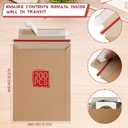 Fainne 200 Pack 6 x 8 Inch Rigid Mailers Self Adhesive Seal Photo Document Mailers 250gsm Keep Flat Kraft Photography Cardboard Envelopes for Shipping Cd, Photo, Gift Card, Document, Paper